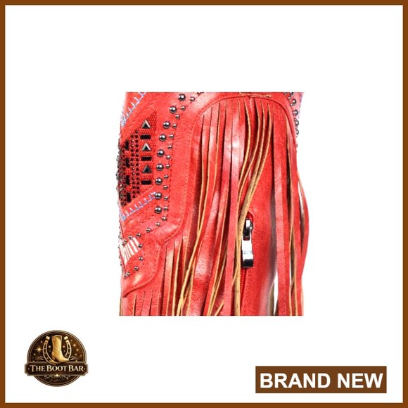 PU Leather Western Knee-High Boots with Chunky Heel and Pointed Toe - Picture 7 of 7